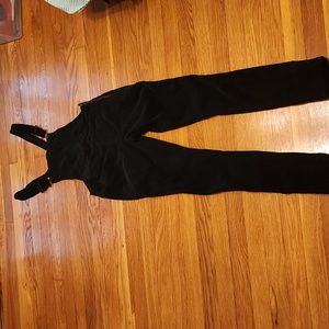 Black Corduroy Overalls